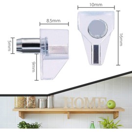 50Pcs Shelf Support Peg, Support Cabinet Shelf Pins, Clear Plastic Replacement Peg, Bracket Pins for Cabinet Shelf Supports Pins Shelf Holder Locking Pins, 5mm