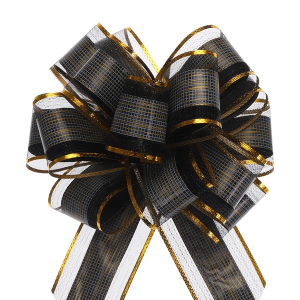 TOP-VIGOR 5pcs 7 Inch Large Pull Bow, Gift Wrapping Bows