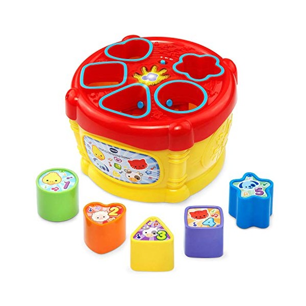 VTech Sort and Discover Drum, Musical Toy with Learning Games, Interactive Toy Suitable for Boys and Girls Aged 12 Months & Over