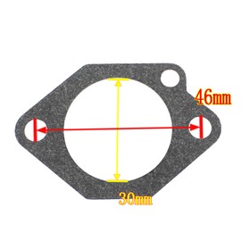 QAZAKY Pack-of-6 Carburetor Base Gasket Compatible with Kawasaki FE290 FE350 Engine Golf Cart Gas Club Car DS Precedent Turf Carryall Industrial Carts Carb 1016438 1016439 1016440 1016441