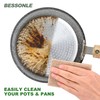 BESSONLE 24 Pack Natural Scrub Kitchen Sponges - Coconut Husk