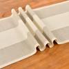 Wracra Cotton Linen Light Coffee Table Runner 90cm Long with