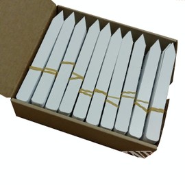 1000 5 x 5/8 White Plastic Plant Stake Labels Tags Pot Markers etiquetas by DMARKETLINE