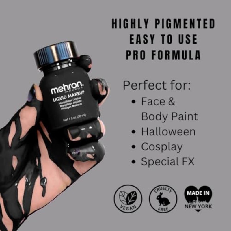 Mehron Makeup Liquid Makeup | Face Paint and Body Paint