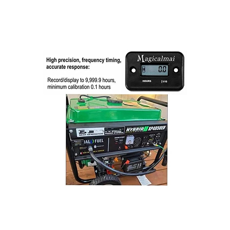 Magicalmai Inductive Hour Meter For Gas Engine Generator Lawn Mower