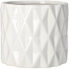 KOTARBAU® Ceramic Flower Pot Diameter 120 mm Planter Glazed White