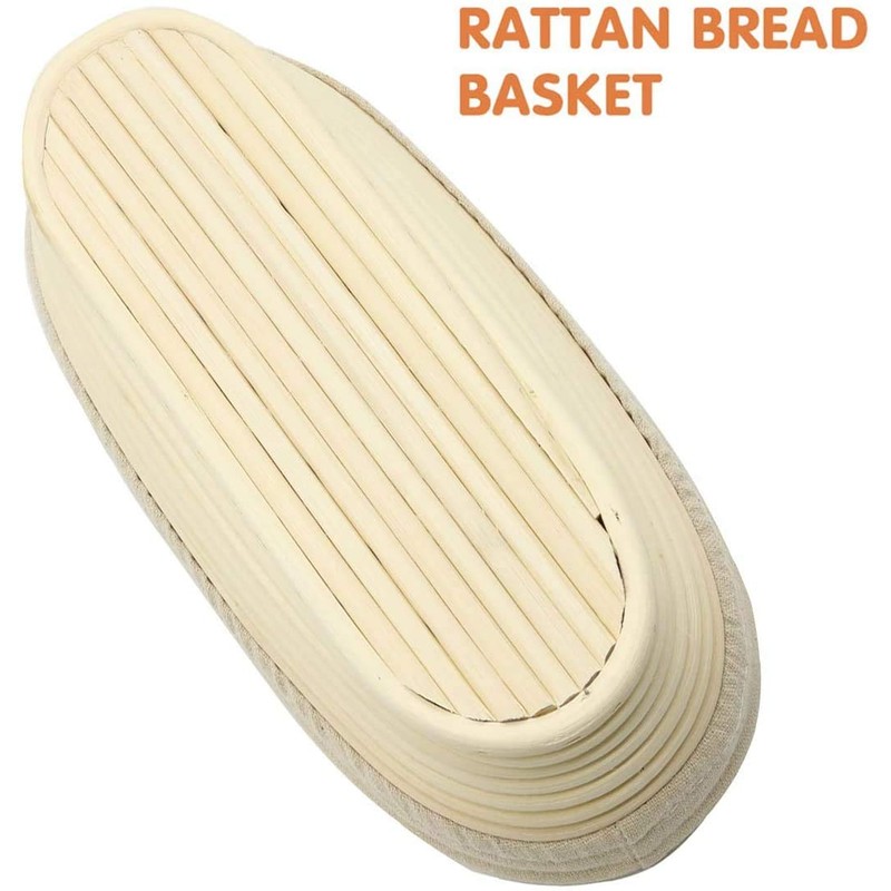 2 PCS 8 inch Oval Long Banneton Brotform Bread Dough