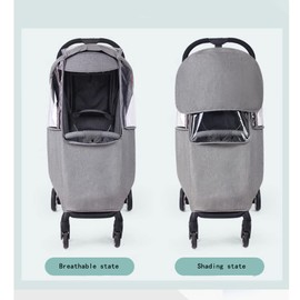 SJTJSPX Rain Cover Pushchair Rain Cover Universal Rain Cover Buggy Sports Pram Rain Cover Wind Protection Foldable Waterproof Rain Cover with Window and Double Zip Rain Cover