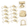 Operitacx 10Pcs Zinc Alloy Padlocks Rustproof Suitcase Locks for Travel