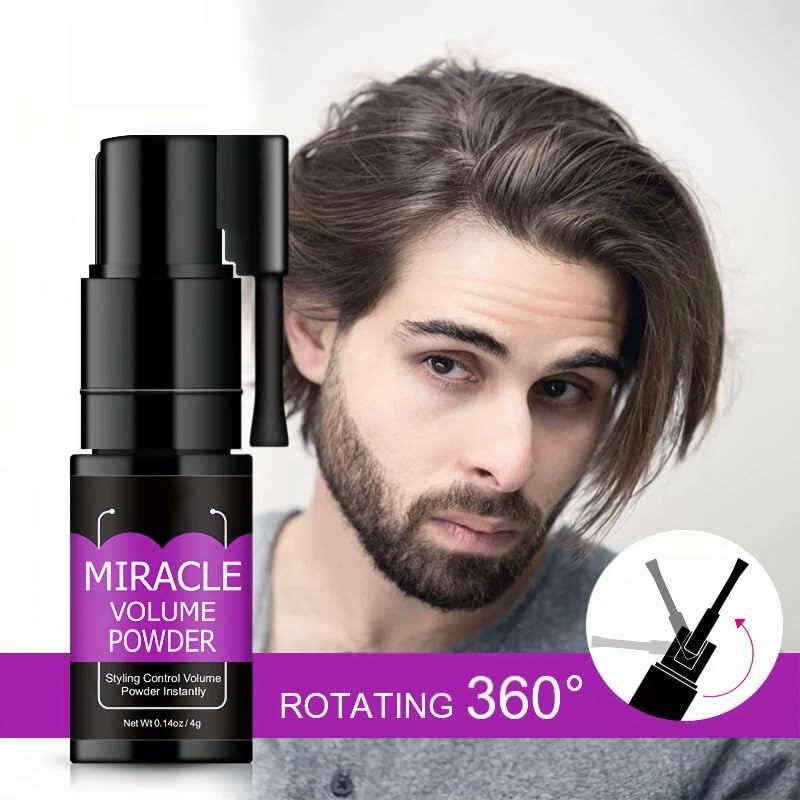Gowwim Texture Powder, 360° Rotating Nozzle Design Hair Texture Styling