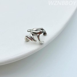 WZNBBOY Vintage Silver Frog Ear Cuffs Earrings Non-Pierced Cute Frogs Shaped Cartilage Clip Climber Ear Wrap Animal Earrings Frog Ear Jewelry for Women Teen Girls