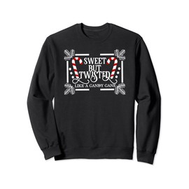Sweet But Twisted Like A Candy Cane, Funny Christmas Outfits Sweatshirt