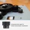 sourcing map 1Mod 19T Sprocket 8 mm Bore Hardened Steel