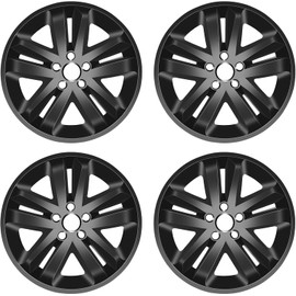 Paanlok 18 Inch Wheel Covers for Ford Explorer 2011-2019 | 4-Pack ABS Hubcaps | DOT/SAE Certified | Anti-Rust Design Wheel Skins | Alloy Wheels Only (Gloss Black)