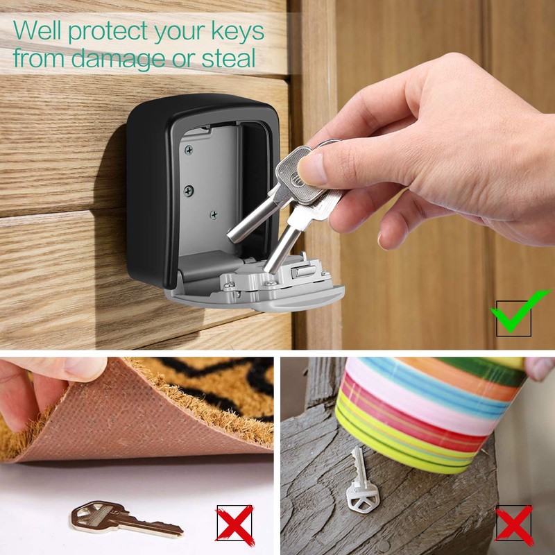 ORIA Key Safe Key Box, Pack of 2 Key Safe