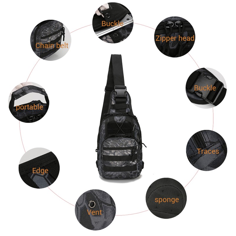 Outdoor Shoulder Military Backpack Camping Travel Hiking Trekking Bag