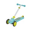 Mookie Scootiebug 3-Wheel Foldable Scooter with Height-Adjustable Handlebar, Non-Slip Deck