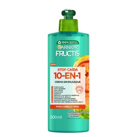 Garnier Fructis Crema para Peinar 10en1 Stop Caída Crece Fuerte 300ml, 328 grams, 1 unidad, 1