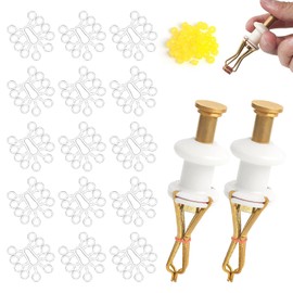 Realure Pack of 2 Pellet Bait Bander with 200 Micro Bait Rings Red Rubber Ring, Carp Accessories, Fishing Accessories for Quick Fixation of Bait, Pellets Bait, Bee Maggots, Worm