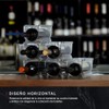 Cookify Set de 6 Organizadores Apilables para Botellas de Vino,