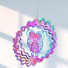 Tiudium Fairy Kinetic Gradient Color Wind Spinner Sculpture 3D Wind