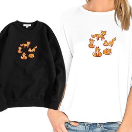 LEUYUAN Foxes Iron on Patches Embroidered Applique (5 Pieces) Various Sizes Decoration Sew on Jeans Jackets Clothes Handbag Shoes Caps