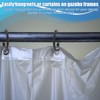50pcs Plastic Hooks for Gazebo Curtains, Smooth Sliding Plastic Curtain
