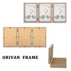 ORIVAN 5x7 Triple Picture Frame Hinged 3 Photos Folding Photo
