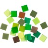 Mini Mosaic, size 10x10 mm, green harmony, 25 g