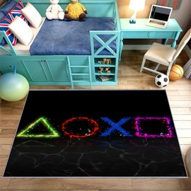 Bisdasdm Gaming Rug for Boys Room, Non-Slip Game Rugs for Bedroom Living Room Gamer Room Rug Decor - 40"x60"in