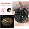 Reloj Despertador Analógico Retro, Reloj despertador análogo de doble campana,