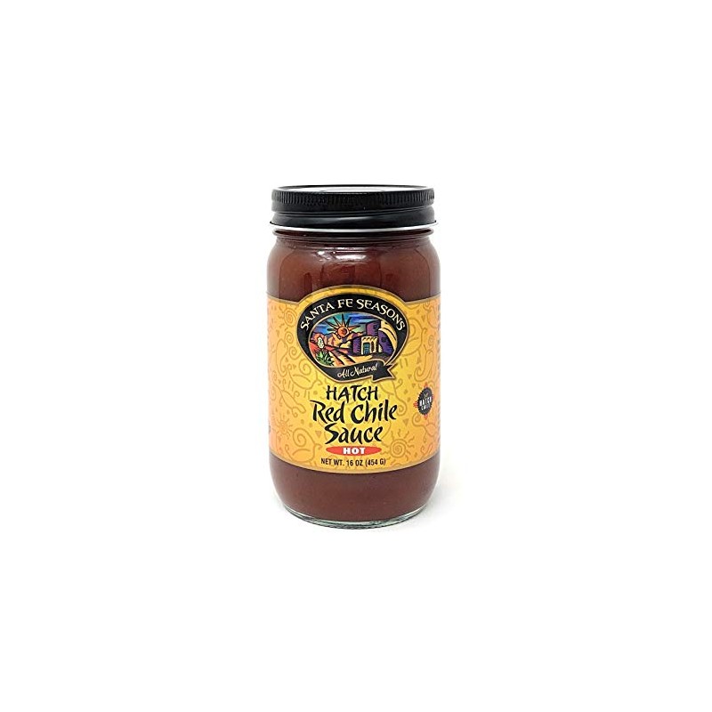 Santa Fe Seasons Hatch Red Chile Sauce Hot 16 Ounce