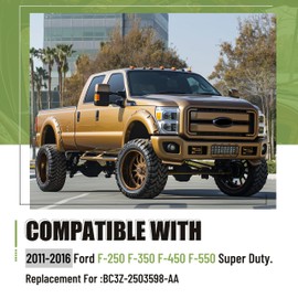 A Pillar Grab Handle Interior Trim Right Passenger Side Compatible with 2011-2016 Ford F-250 F-350 F-450 F-550 Super Duty Replacement for BC3Z-2503598-AA - Tan