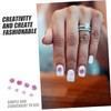 OHPHCALL Rose Ornaments Nail Charms 3d Acrylic Flowers for Nail