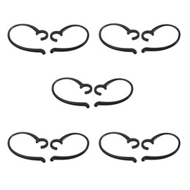 SIMOLIO Decompression Hanger Loops for Under-Chin Headsets, Wireless TV Headset Replacement Clip Ear Hook for SM-823 and SM-824 Series- 5 Pairs,Black