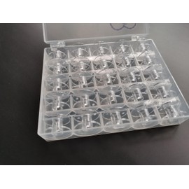 HONEYSEW Plastic Bobbins for Singerr Heavy Duty Sewing Machine 44S 4411, 4423, 4452, 5511, 5523, 5532 (25PCS/Box)