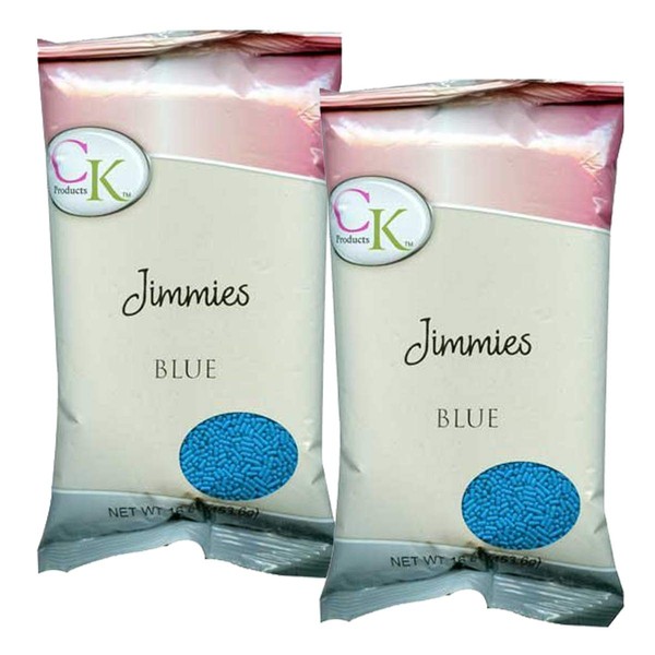 CK Products Blue Jimmies/Sprinkles Decorations 1lb. Bag (2PK)