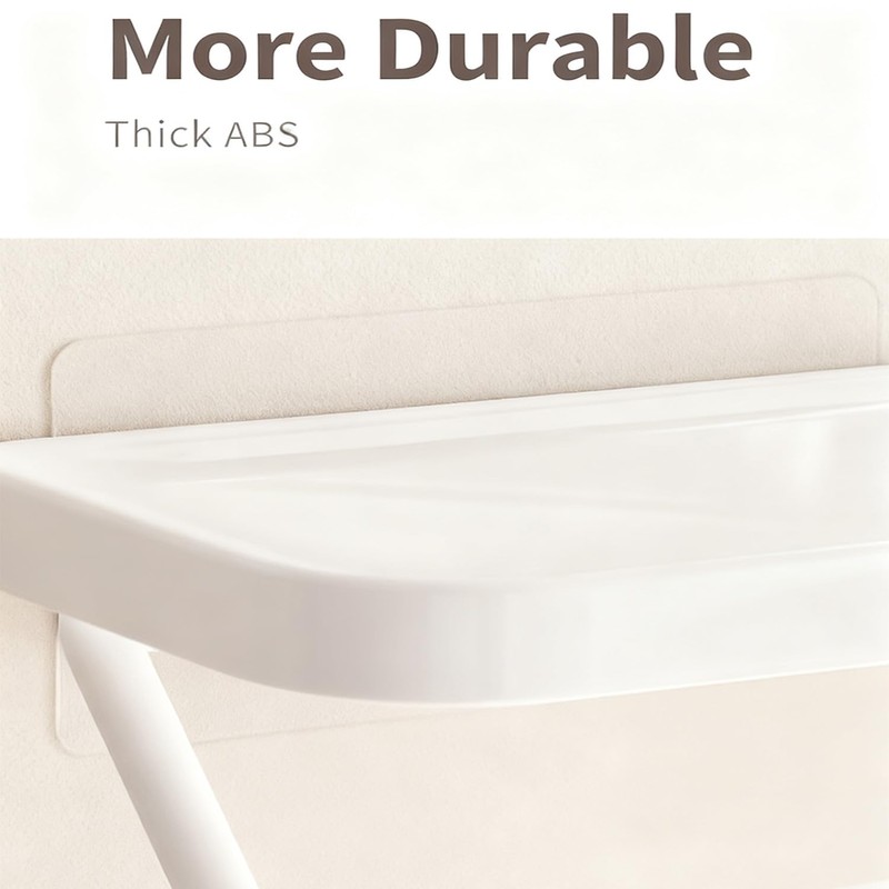 Self Adhesive Toilet Paper Holder with Shelf, No Drill Wall