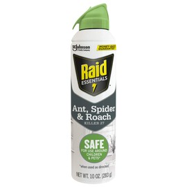Raid Essentials Ant Spider, and Roach Killer Aerosol Spray, Child & Pet Safe, Kills Insects Quickly, for Indoor Use, 10 oz | Raid