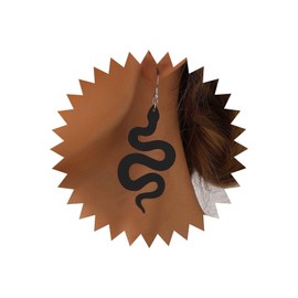 TseenYi Acrylic Snake Dangle Earrings Black Serpent Drop Earrings Gothic Snake Earrings Long Drop Snake Hook Earrings Punk Gothic Snake Personality Earrings Jewellery for Women, Acrylic