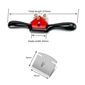GIONAR Wood Plane, 9 Inch / 210 mm Planers for Wood, Spokeshave Tool with 4 Replacement Blades, Woodworking Tools for Woodworking and Manual DIY Enthusiasts