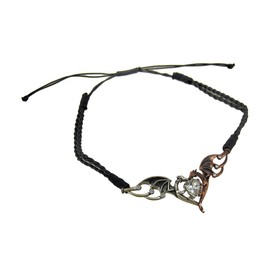 ANNE STOKES Dragon Heart - Hengeband for Happy Relationships - Adjustable to use as Necklace, Choker, Tiara, Garter etc