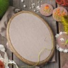MECCANIXITY Embroidery Hoop Frame 9x6 Inch Oval Imitated Wood Cross-Stitch