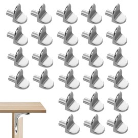 40PCS L Shaped Shelf Support Pegs, 5mm Metal Shelf Support Pegs, Wardrobe Shelf Pegs for Furniture Kitchen Cabinet Bookcase Closet Wardrobe Cupboard Wood Glass Shelves Supports