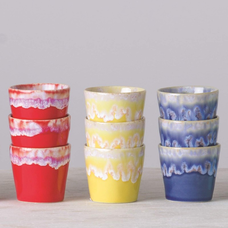 COSTA NOVA Stoneware Ceramic Bowl, Grespresso Collection, Espresso Cups, Set