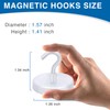 LOVIMAG Cruise Ship Essentials, 150Lbs Magnetic Hooks Heavy Duty, White