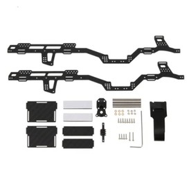 Levigo RC Carbon Fibre Metal LCG Chassis Kit Frame Rails Chassis Frame Beam for Axial 1/24 SCX24 6x6, RC Chassis Beam Frame Girder Upgrade Parts