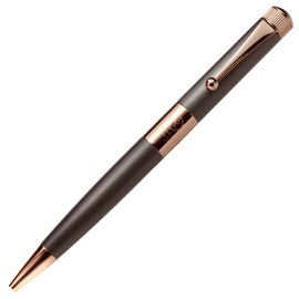 Romeo No.3 Ballpoint Pen, Fine Brush, Gunmetal/Apricot Gold