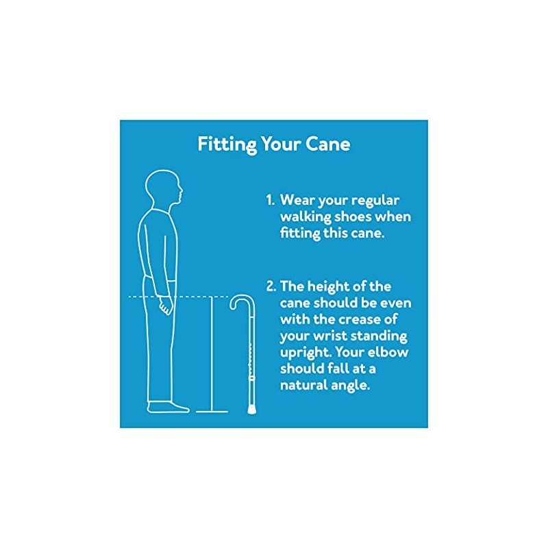 CAREX Round Handle Aluminum Walking Cane for Women - Adjustable