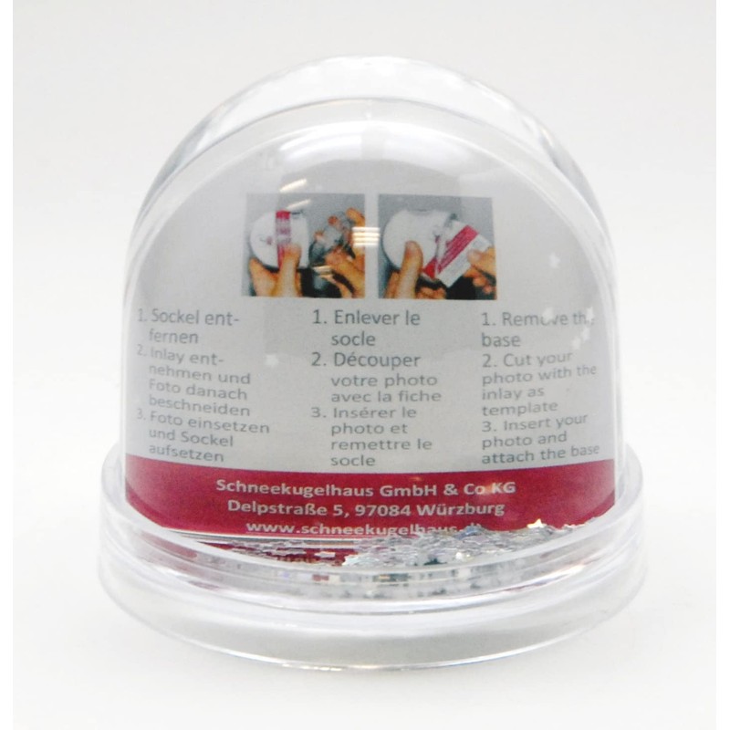 Snowglobe for You 50011 Photo Snow Globe Large with Picture